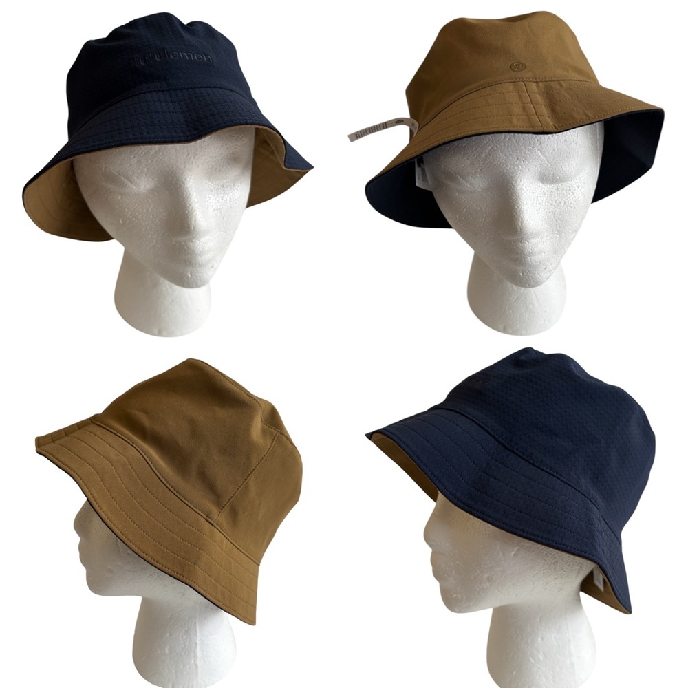 Lululemon Both Ways Bucket Hat Blue/Tan Medium New